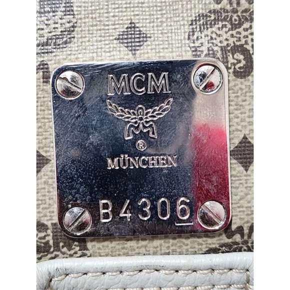 SOLD***Authentic MCM Top Handle Bag Beige/Cream - Picture 15 of 15